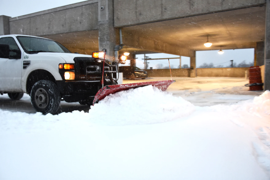 When removing snow in parking garages, prioritize a plan